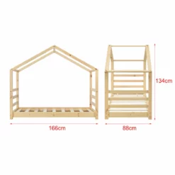 Cama Para Niños De Pino Vardø 80 X 160 Cm - Forma De Casa - Color Pino Natural [en.casa] -Conforama Tienda de ventas 2c2a26e68a42de990115cae1cbd567673d40b2a2 70919d0af34847bfb72b6eac1de9029b