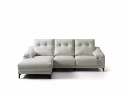 Chaise Longue De Tela Izquierda DAMY Color Beige