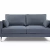 Sofa De 2 Plazas NERO En Tela Con Patas Metalicas Azul