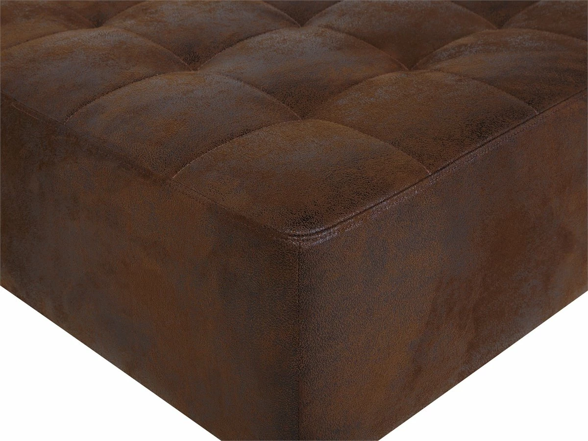 Sofá Cama Esquinero De Piel Sintética Marrón Oscuro Derecho ABERDEEN 10 Sofá Cama Esquinero De Piel Sintética Marrón Oscuro Derecho ABERDEEN - Imagen 10