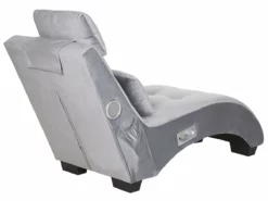 Chaise Longue De Terciopelo Gris Claro/negro/plateado Con Altavoz Bluetooth SIMORRE -Conforama Tienda de ventas 31d375b7f32eb0ee8ab41b9ee4d640523fa8979a fb0276e0b6c1406087f94b802e4ea2f2