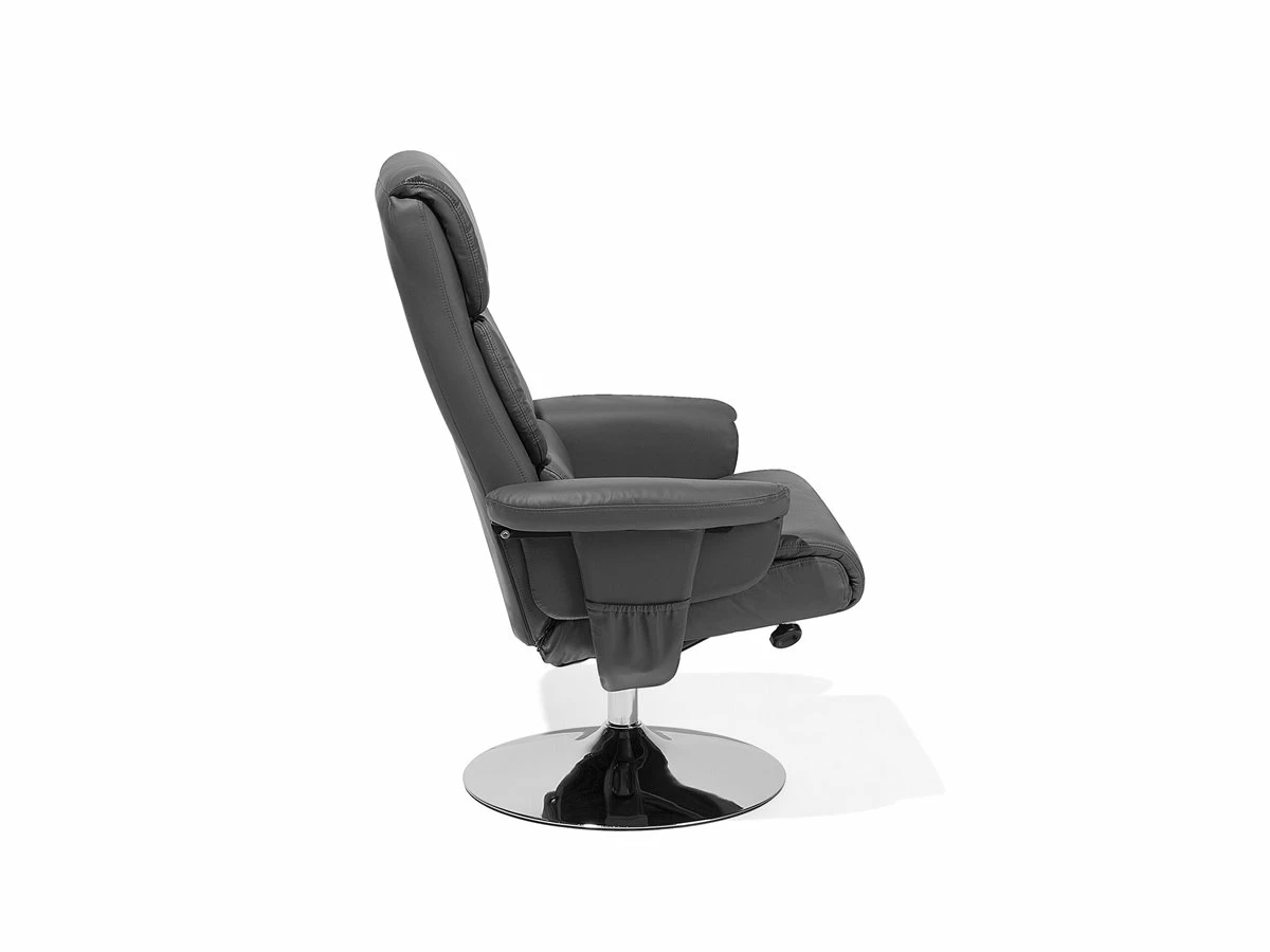 Sillón De Masaje De Piel Sintética Gris/plateado Clara LEGEND 6 Sillón De Masaje De Piel Sintética Gris/plateado Clara LEGEND - Imagen 6