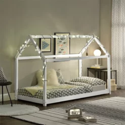 Cama Infantil Netstal De Madera Pino Forma De Casa - 206x98x142cm - Blanco Mate [en.casa] -Conforama Tienda de ventas 33a5a26c06ab76976a3fe1f47e123c79d413bb53 38a411f423414fcca1d2d0203d4054d0