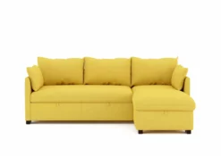 Chaise Longue Con Cama Reversible Tela COSY Color Amarillo