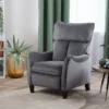 Sillón Reclinable Tapizado En Gris ROYSTON