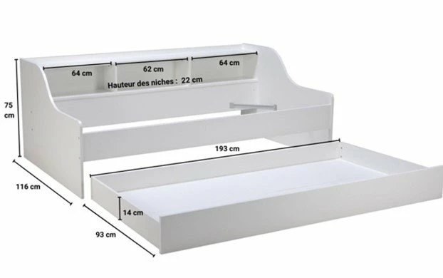 Cama Nido 90x190 Cm FRIENDS 6 Cama Nido 90x190 Cm FRIENDS - Imagen 6