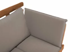 Banco De Jardín En Madera Clara Con Cojines Grises PORTICI -Conforama Tienda de ventas 353f342b560af608ad459e5328af0993d8dafcdd 6ba83966bc6241e7ab7e0b94450ac8af