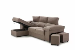 Chaise Longue Reversible Con 2 Poufs TANIA -Conforama Tienda de ventas 36cb61bc3338f91cf22b56a820ceecaaa0e4077e 103525 3