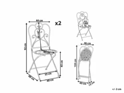 Conjunto De 2 Sillas De Balcón De Metal Beige Claro TRIESTE 12 Conjunto De 2 Sillas De Balcón De Metal Beige Claro TRIESTE -Conforama Tienda de ventas 36f3a89196fb18dcb0ccb4077305750c8ba0e306 4cffbfaa1b074c9a9889a900e1f2b50a