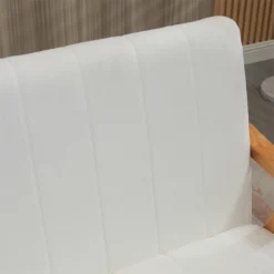 HOMCOM Sofá De 2 Plazas Moderno Sofá De Salón Decorativo Tapizado En Poliéster Con Asiento Acolchado Y Patas De Madera Para Dormitorio Carga 200 Kg 126x74x82 Cm Crema -Conforama Tienda de ventas 39591258d0d840d5dd3f00025e1067ffe6e18ea4 572bbb31496a47aa807596ddbbd703b6