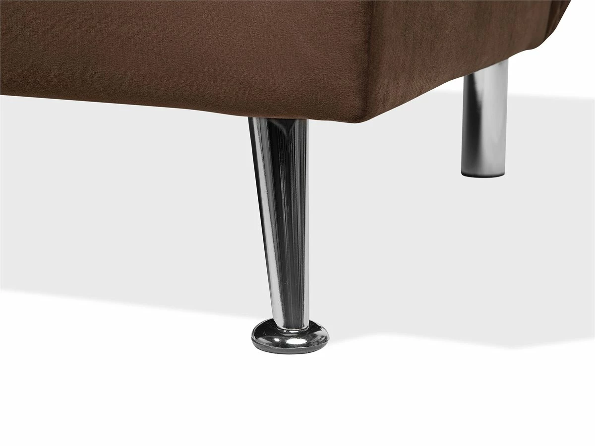 Sofá Cama 3 Plazas Tapizado Marrón HASLE 8 Sofá Cama 3 Plazas Tapizado Marrón HASLE - Imagen 8