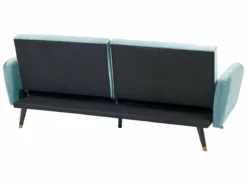Sofá Cama 3 Plazas De Terciopelo Azul Claro/negro VIMMERBY -Conforama Tienda de ventas 3a923af74494ec5839c96a1b7fa6d33fd3c4eb39 f08004b777c14ac9b2b6fd95a9a0c75a