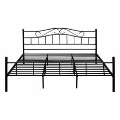 Cama Doble (Florenz)con Cabecero Curvado Y Somier Metal - (200 X 200cm) (negro) [en.casa] -Conforama Tienda de ventas 3c2c1a0199a33c0875edd9d6fb37d8efd896855d ad004b510de64a41b6555d6b6abdd915