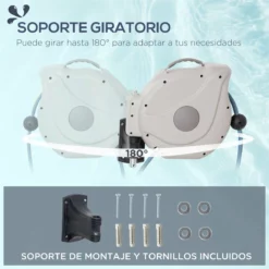 Outsunny Carrete De Manguera De Jardín 15,1M+1,5M Manguera De Riego Con 10 Modos De Pulverización Montado En Pared Enrollador Automático 180° Giratorio 42,5x20x38 Cm Gris -Conforama Tienda de ventas 3e194d6946da4073b009deb8270c1ec6bff557aa b02f7f2b642b41298ee482c3c217cc7a