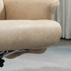 HOMCOM Sillón De Salón Con Otomana Reposapiés Tapizado En Microfibra Sillón Relax Reclinable Hasta 135° Y Giratorio 360° Con Respaldo Ajustable Para Salón Oficina 78x83x103 Cm Beige -Conforama Tienda de ventas 3e71c48ee18de7f3dd8818f2c2cd837149eee1c2 ae5d9f4f970744029cc5261fc5c82ce5