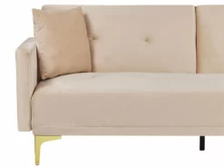 Sofá Cama De Terciopelo Beige LUCAN -Conforama Tienda de ventas 3e72e8044ab9e38fcbe179a697b430febbdecd26 1d30b977e61046df8397af64b818c20f