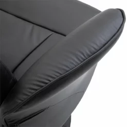 HOMCOM Sillón De Salón Con Otomana Reposapiés Tapizado En PU Sillón Relax Reclinable Hasta 145° Y Giratorio 360° Con Respaldo Ajustable Para Salón Dormitorio Oficina 81x81x105 Cm Negro -Conforama Tienda de ventas 3ef89e78c6578d7c260b37be8d18a7d43bff4061 7d8c7cfc5b4944e3b86bae825adff06b