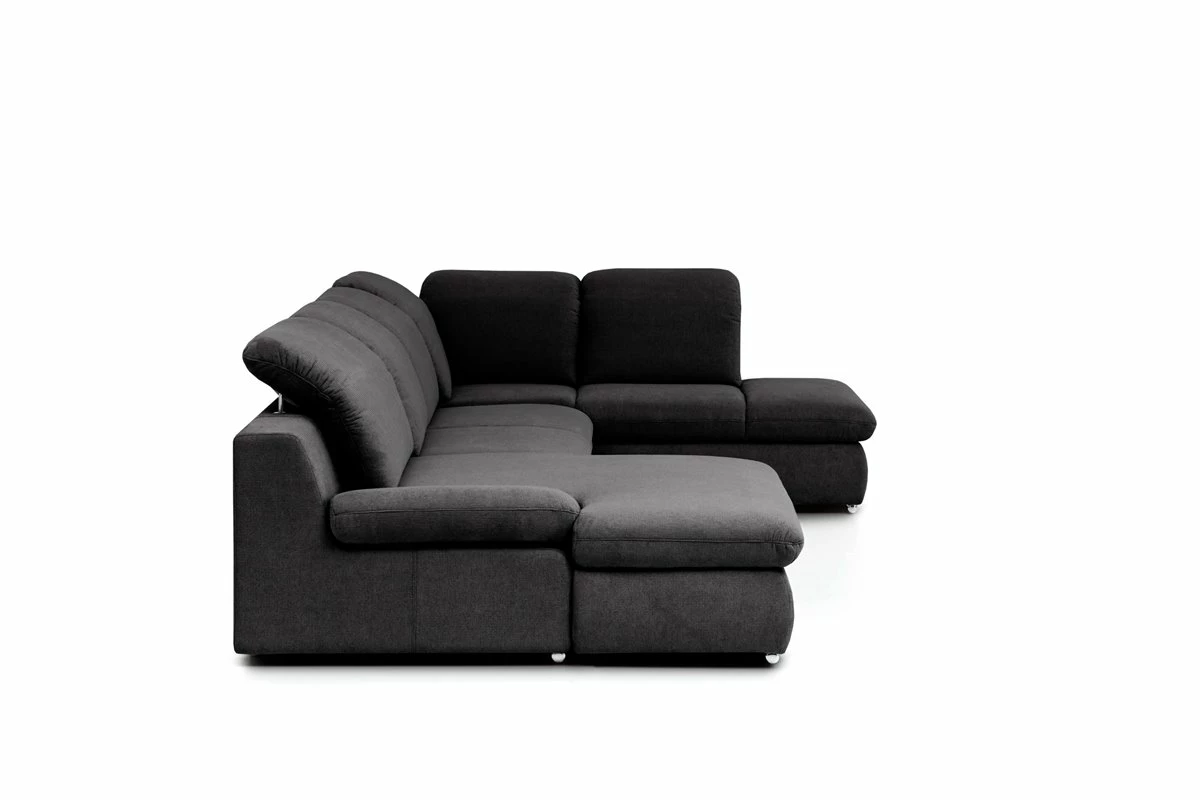 Rinconera Con CamaISONA Tela Color Antracita Derecho 7 Rinconera Con CamaISONA Tela Color Antracita Derecho - Imagen 7