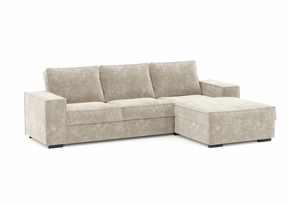 Chaise Longue Convertible En Cama AZZURO Derecha Beige 4 Chaise Longue Convertible En Cama AZZURO Derecha Beige - Imagen 4