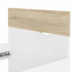 Cama 90x200 DELTA Blanco Y Roble Patinado -Conforama Tienda de ventas 403907396a05309fcf899eef1fac6425ad7f637c 760667 6