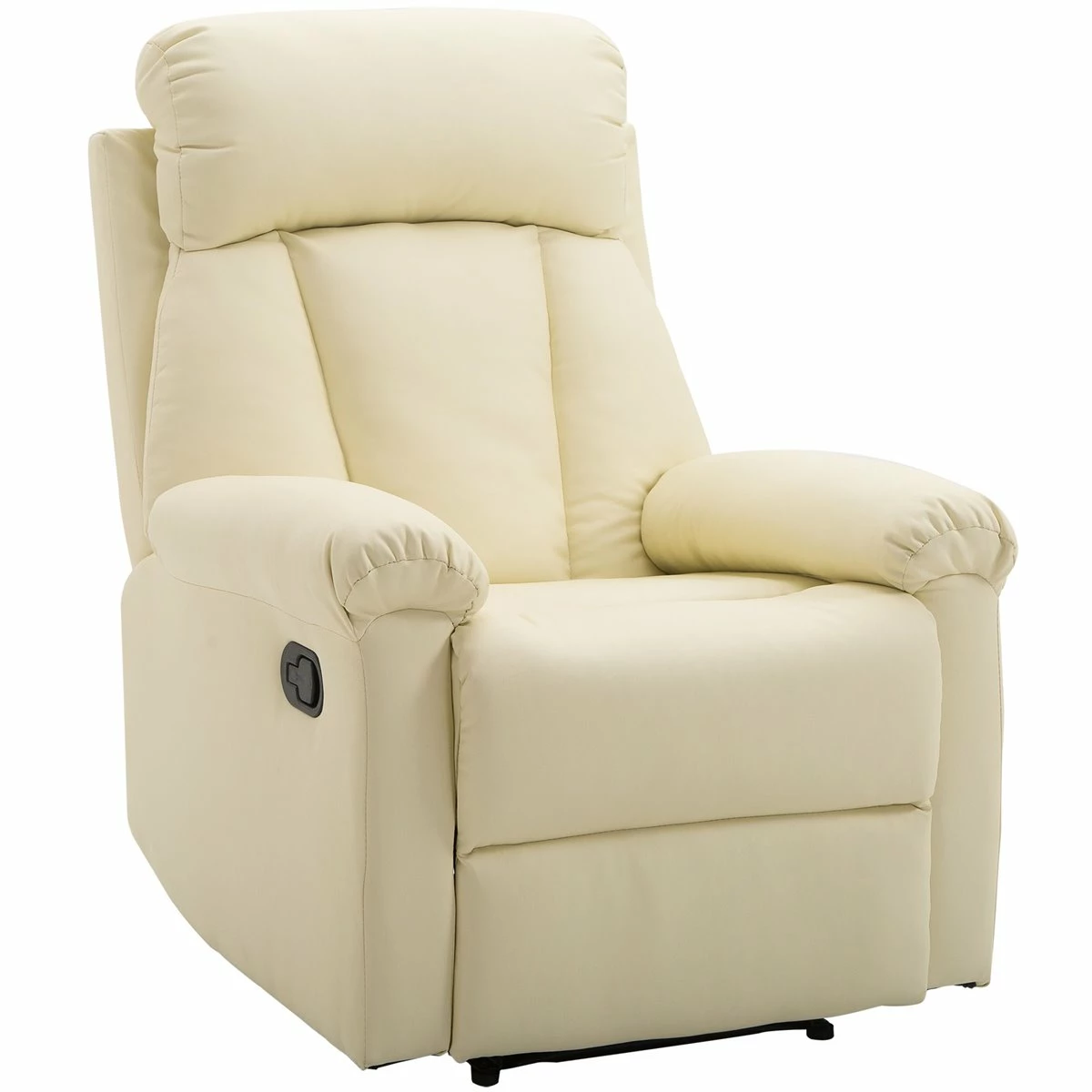 HOMCOM Sillón Relax Reclinable Tapizado En PU Butaca De Salón Con Reposapiés Retráctil Respaldo Alto Resposabrazos Y Asiento Acolchados Grueso 80x97x107 Cm Blanco 1 HOMCOM Sillón Relax Reclinable Tapizado En PU Butaca De Salón Con Reposapiés Retráctil Respaldo Alto Resposabrazos Y Asiento Acolchados Grueso 80x97x107 Cm Blanco