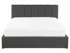 Cama Con Somier De Piel Sintética Gris Oscuro 160 X 200 Cm DREUX -Conforama Tienda de ventas 4167cf2e3a661371c6de3f3bc888570a145c59a6 217c30329dde4800ae0115af0dc82fcd