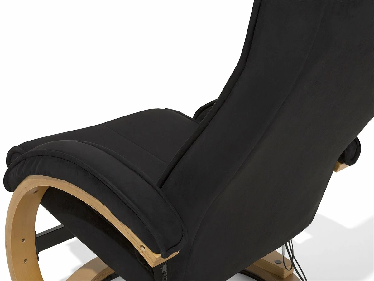 Sillón De Masaje De Poliéster Negro/madera Clara HERO 12 Sillón De Masaje De Poliéster Negro/madera Clara HERO - Imagen 12