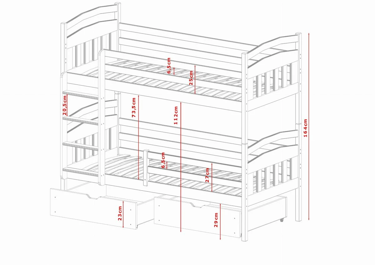 Litera Gabi 80x160 Beige 3 Litera Gabi 80x160 Beige - Imagen 3