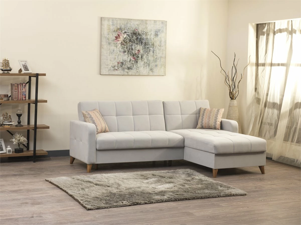 Chaise Longue Convertible En Cama LIKA Color Gris 5 Chaise Longue Convertible En Cama LIKA Color Gris - Imagen 5