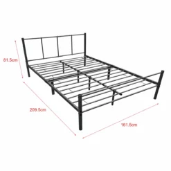 Cama Doble Laos Con Somier Metal 160 X 200 Cm - Negro Mate [en.casa] -Conforama Tienda de ventas 439f8ca6fe1e894571a500a0b6d70e4141ab092d 00b185f06fe54fe7876f43842ec5950a