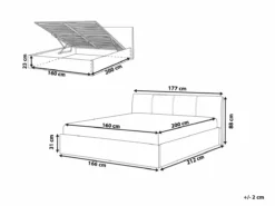 Cama Con Somier De Poliéster Gris 160 X 200 Cm ORBEY -Conforama Tienda de ventas 44a36e15e2e99380efd5731094a7de64e66c7e60 92748da8fa294e5fb3b2398ffa41d01d
