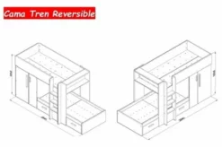 Cama Tren 90X190 Con Escalera LUPY 8K -Conforama Tienda de ventas 4612aafcb8428bd3c5cadd4dc11fff3a751a6731 Imagen1