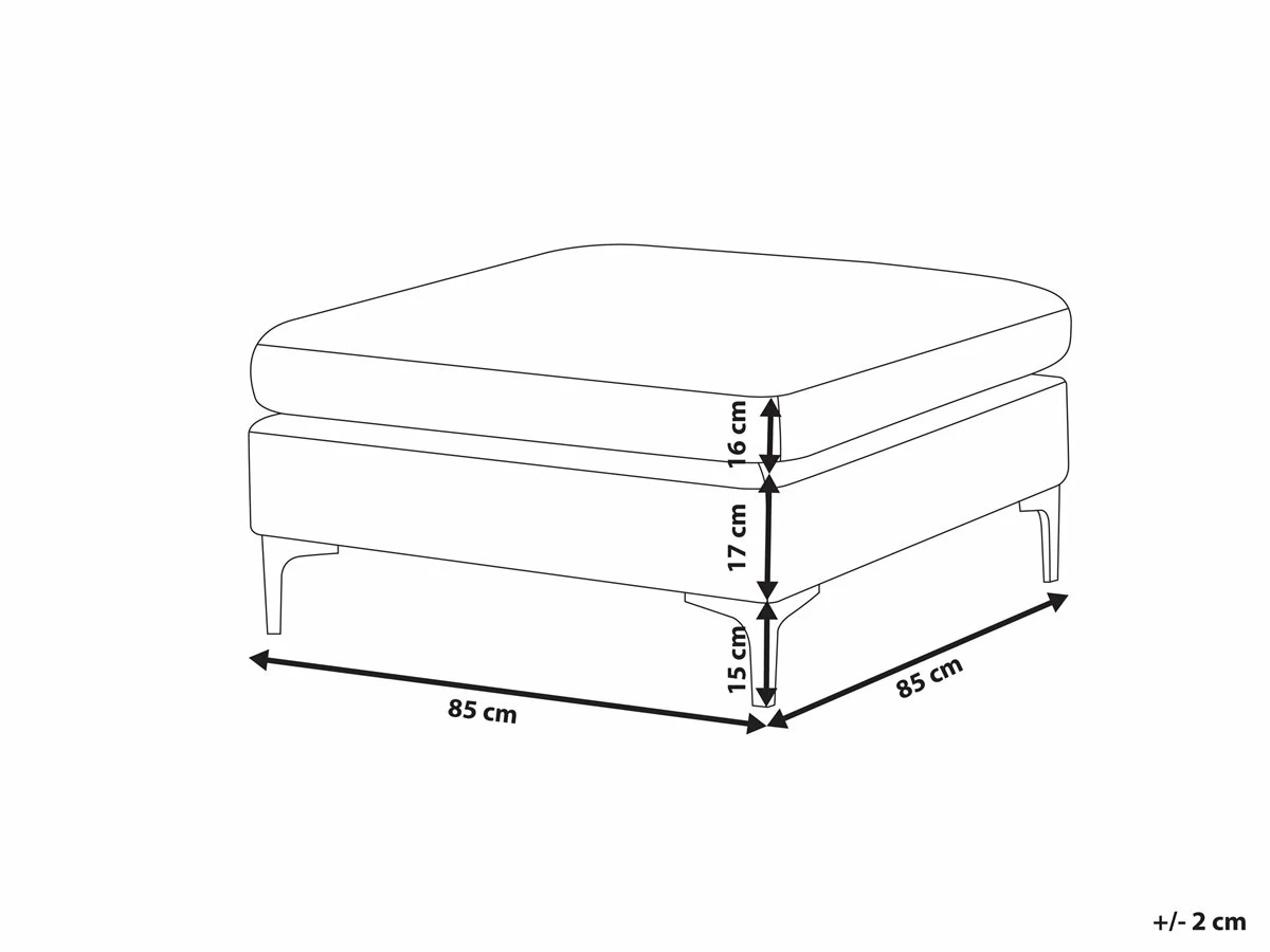 Otomana De Terciopelo Verde EVJA 3 Otomana De Terciopelo Verde EVJA - Imagen 3