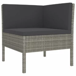 Set De Muebles De Jardín 9 Pzas Y Cojines Ratán Sintético Gris VidaXL -Conforama Tienda de ventas 48b3fbec7ce6ebf8b3ebdbd5693ae20a0139a302 709b21851bb3479996c5760d474a93a1