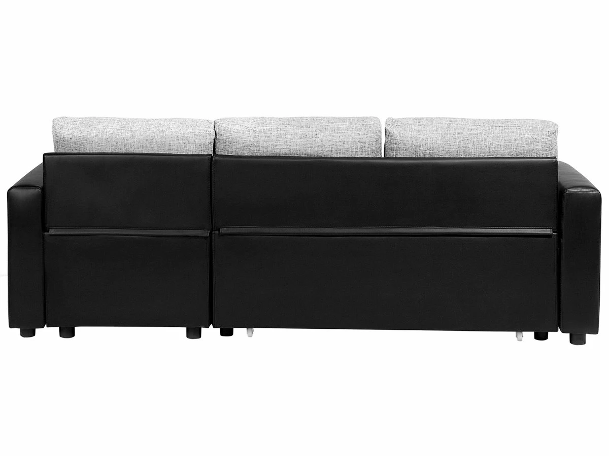 Sofá Cama Esquinero De Poliéster Gris Oscuro/beige Izquierdo TAMPERE 8 Sofá Cama Esquinero De Poliéster Gris Oscuro/beige Izquierdo TAMPERE - Imagen 8