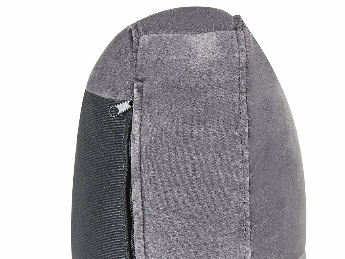 Sofá Cama 4 Plazas De Terciopelo Gris LERUM 11 Sofá Cama 4 Plazas De Terciopelo Gris LERUM - Imagen 11