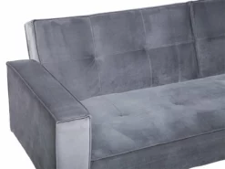 Sofá Cama De Terciopelo Gris VISNES -Conforama Tienda de ventas 4aa7b980af09f7560d0e97949db84b9ee0eb7ee2 7c0bb3fff8ec4427917438bd7add4c0d