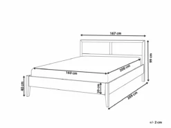 Cama Con Somier De Madera De álamo Negro/madera Clara 160 X 200 Cm MONPAZIER -Conforama Tienda de ventas 4ada45e36696c9c6d3dec7b0ece93e7cec7275bc 5cd56c0876e34e8e938d7893a14d98a5