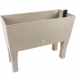 Jardinera C/ Patas Mod. Rato Jh 600. C/autorriego 60x25x46cm. Blanco