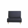 Sillón Cama Piel Sintética ONE Color Negro