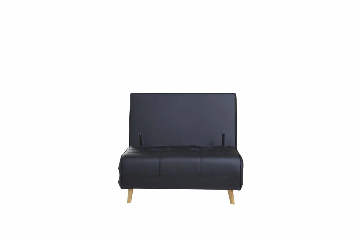 Sillón Cama Piel Sintética ONE Color Negro 1 Sillón Cama Piel Sintética ONE Color Negro