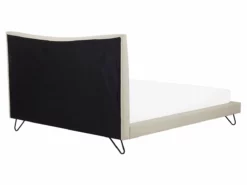 Cama Con Somier De Poliéster Beige Claro/negro 160 X 200 Cm LANNION -Conforama Tienda de ventas 51e959a7aedf63aa57975590897af438d92e3b56 dd858df530d54f2fb0da0008dad062c3