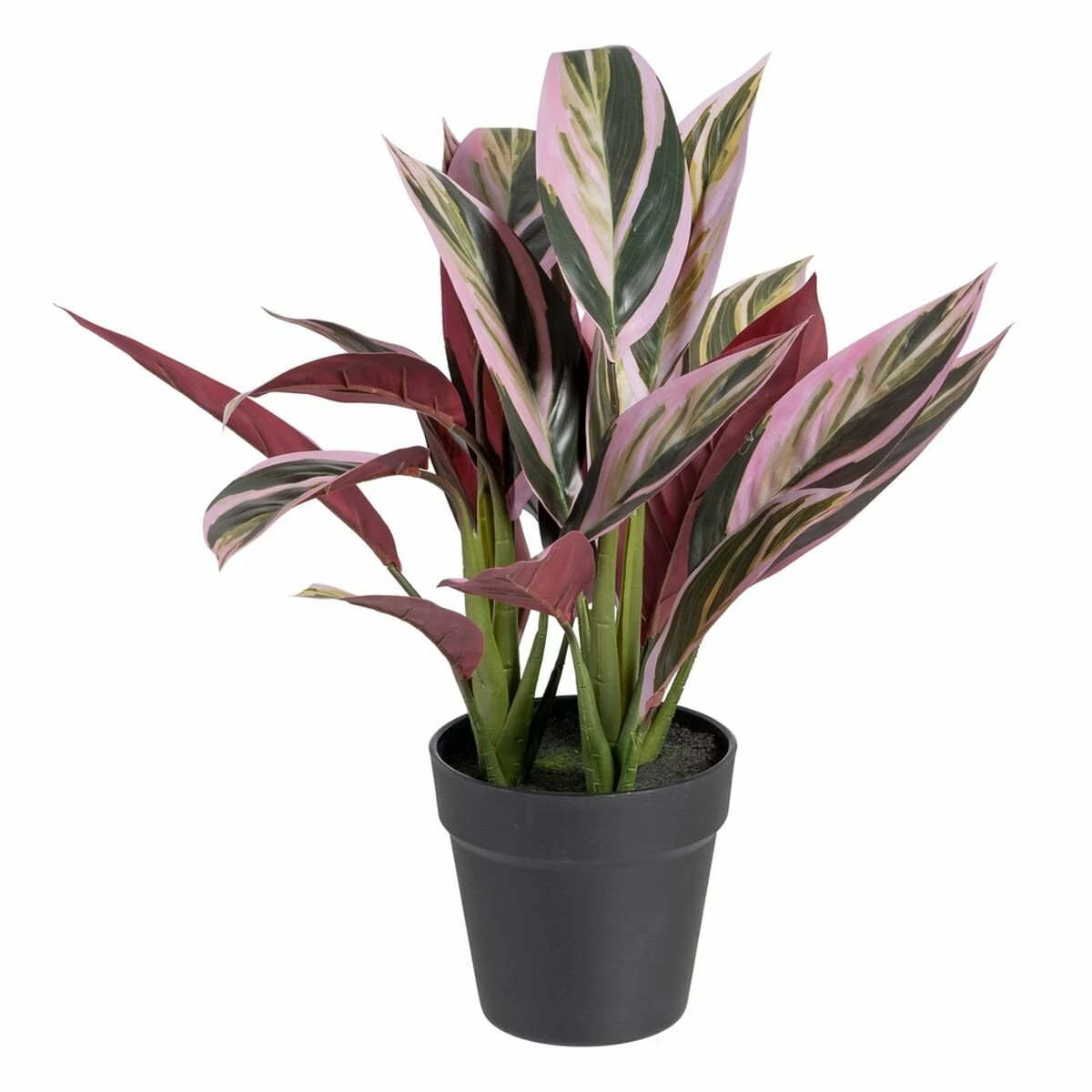 Planta Decorativa 44 X 39 X 48 Cm Rosa Verde PVC 1 Planta Decorativa 44 X 39 X 48 Cm Rosa Verde PVC