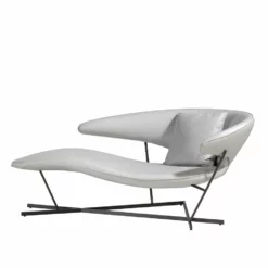 Diván Tapizado En Polipiel Color Gris. Estructura Interna De Madera De Pino Y Patas En Acero Inoxidable Color Negro Acabado Mate. -Conforama Tienda de ventas 533081f0e5009fc409371f276d21d38cfe228716 47d2998c64d94df680bdeeb3737960d5