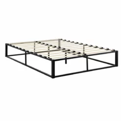 Cama Doble (Kreta) Con Colchón Y Listón De Cama Metal-acero 180 X 200 Cm - Negro [en.casa] -Conforama Tienda de ventas 53e82e529ead3153d243420413e796156efc3e9b ab5cd9634111412ab308fe53d20f696c