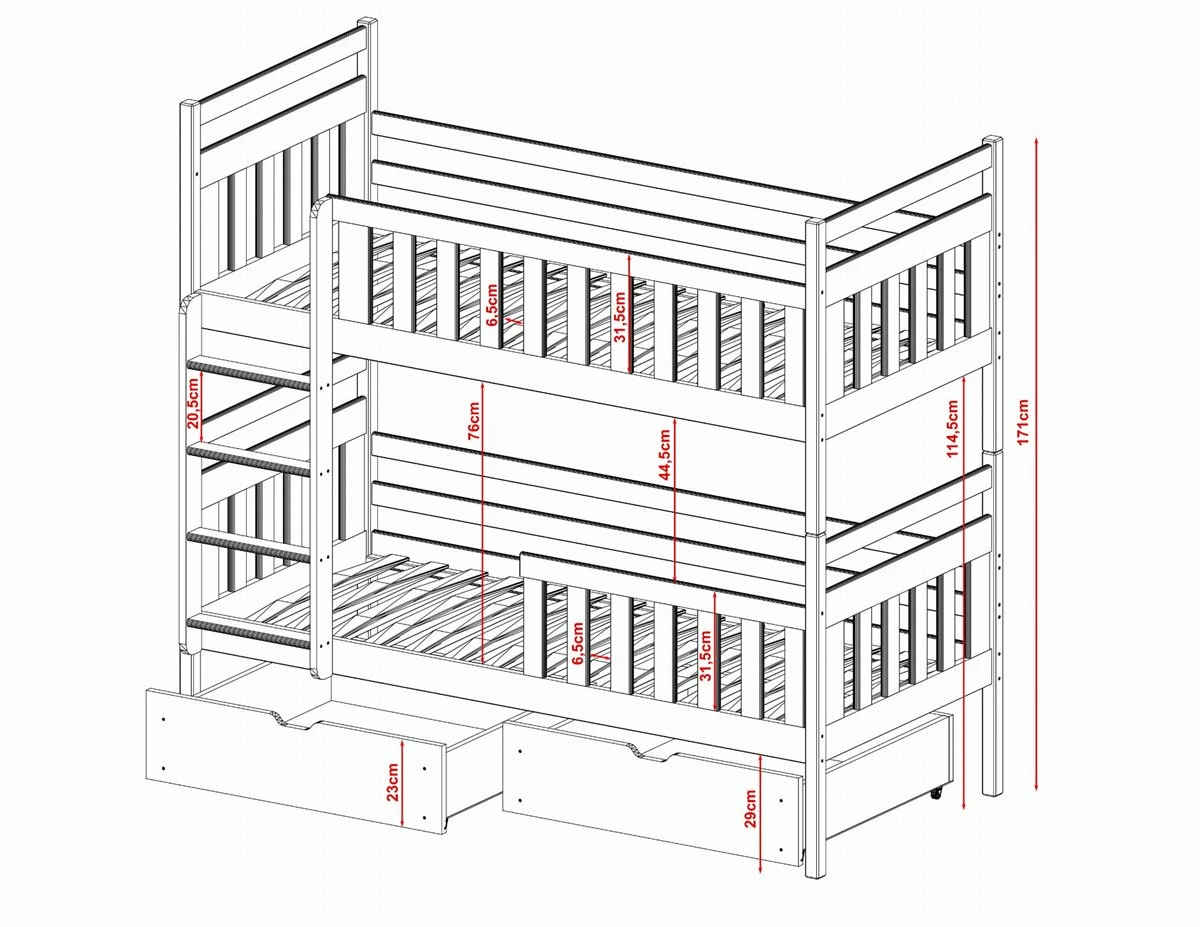 Litera Monika 90x200 Beige 3 Litera Monika 90x200 Beige - Imagen 3