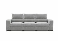 Sofá 3 Plazas Convertible En Cama ZECA Gris Claro