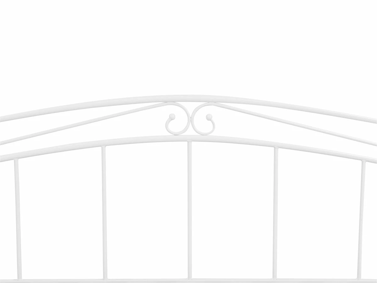 Cama Con Somier De Metal Blanco 90/180 X 200 Cm TULLE 9 Cama Con Somier De Metal Blanco 90/180 X 200 Cm TULLE - Imagen 9