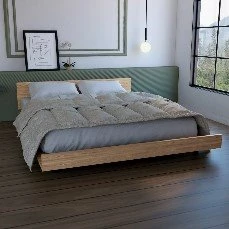 Marco De Cama Queen Zúrich 51.6CM A X 212.5CM P X 160CM L MIEL 3 Marco De Cama Queen Zúrich 51.6CM A X 212.5CM P X 160CM L MIEL - Imagen 3