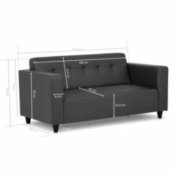 BUDWING Pedro - Sofá Tapizado - 3 Plazas - Estilo Contemporáneo (Negro) -Conforama Tienda de ventas 55826206cf6ab422b8b2c1c16dcbedf247daa3b8 0ea7f2c595874218839be942ed6c0c86
